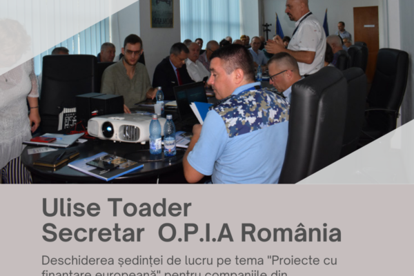 Deschidere event ULISE TOADER secretar OPIA Deschidere event ULISE TOADER secretar OPIA